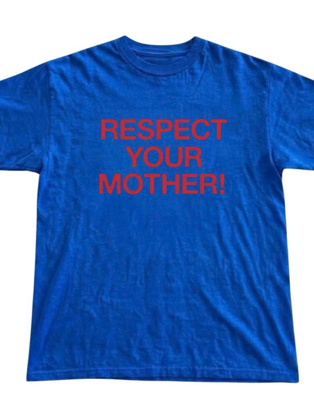 Blue 'Respect Your Mother!' Graphic Tee